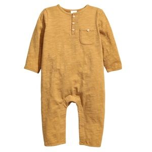 H&M Conscious Cotton Slub Jersey Overall 3-4Y